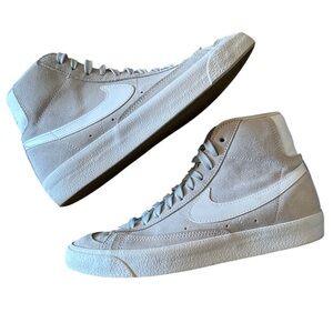 Nike Blazer Mid 77 Football Grey (GS) Kids- DC8248-001 Black/White Youth Size 6